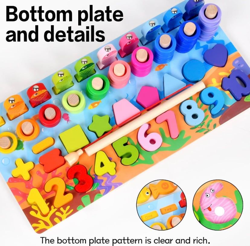 Wooden Learning Montessori Board – Educational Learning Toy for Kids 3+