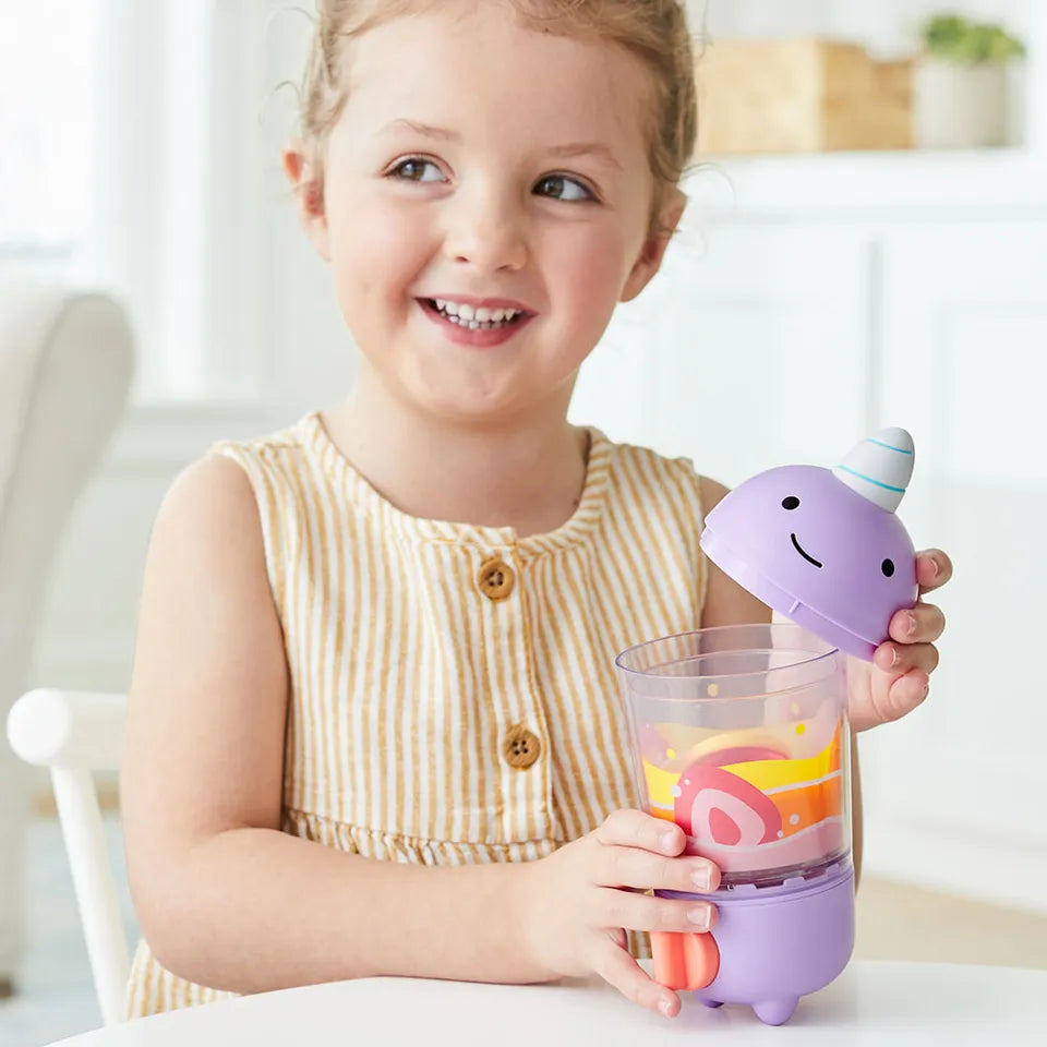 Skip Hop Zoo Shake It Up Smoothie Set – 9-Piece Pretend Play Blender Toy for Kids 2+