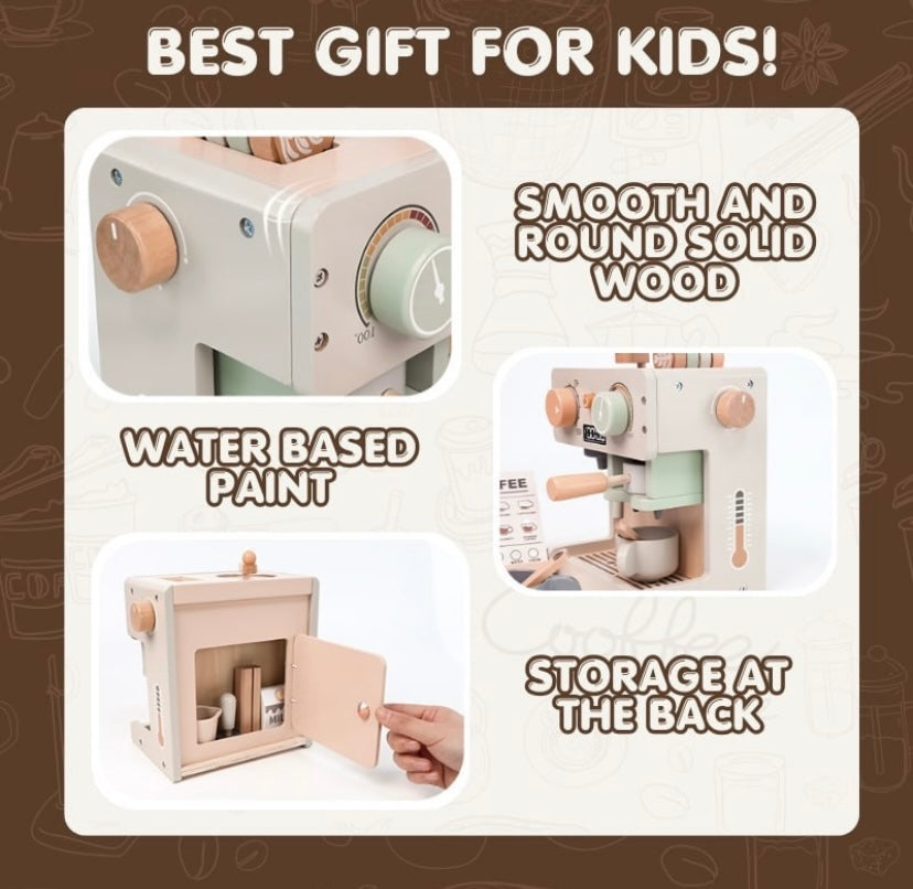 Wooden Coffee Machine