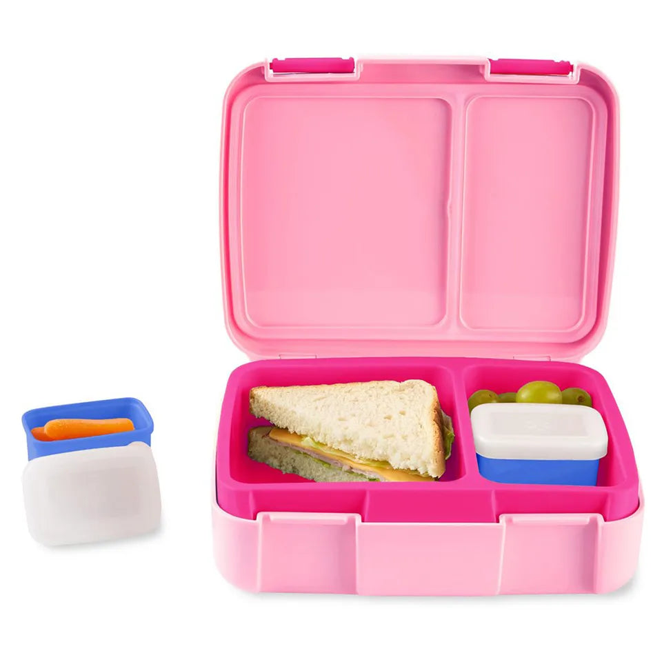 Skip Hop Zoo Butterfly Bento Lunch Box – 4 Compartment Kids School Lunch Box 700ml