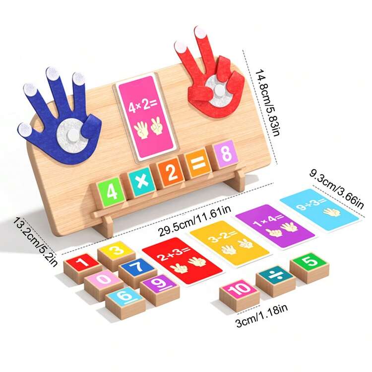 Finger arithmetic math learning game