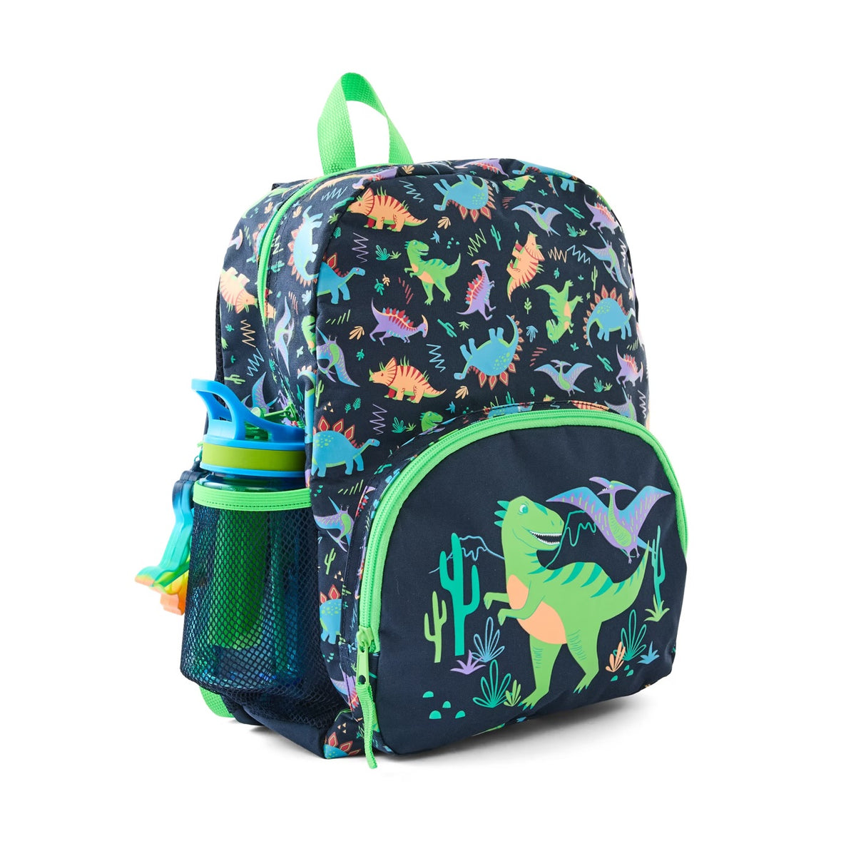 Anko Dinosaur Kids School Backpack 37cm with Pop-It Keychain