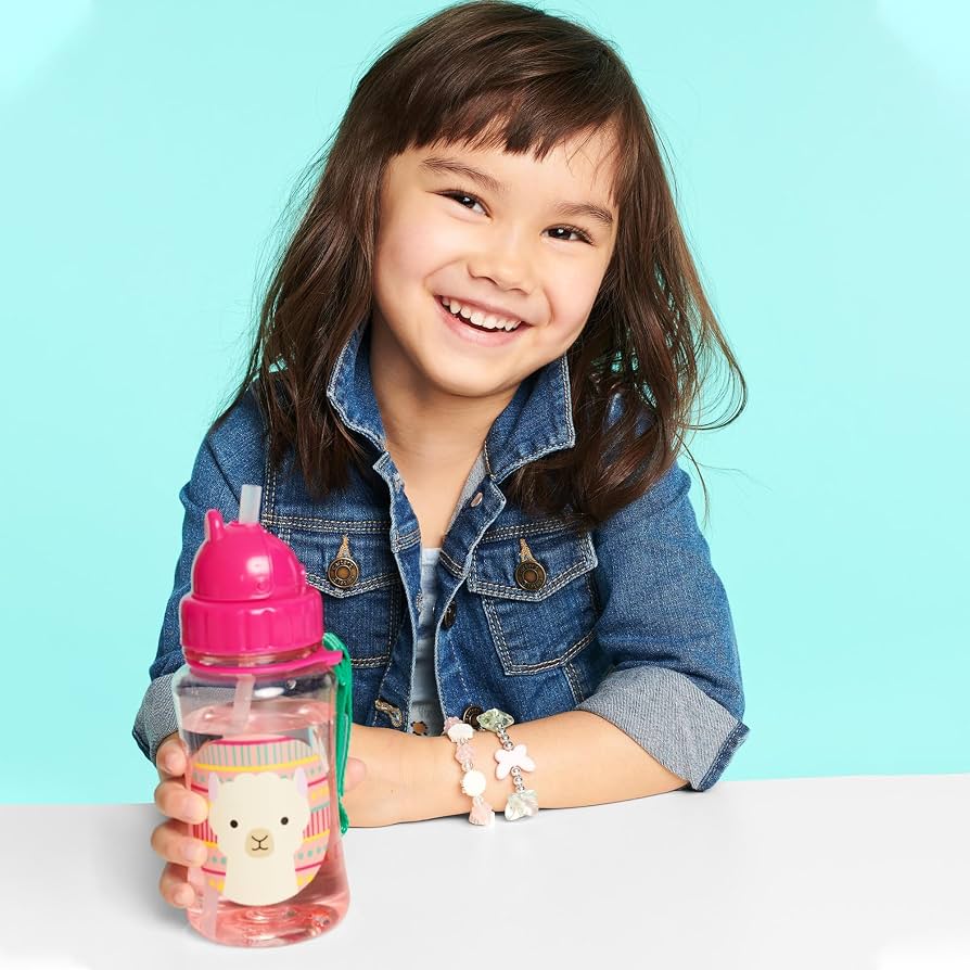 Skip Hop Zoo Llama Straw Bottle – 355ml BPA-Free Kids Water Bottle
