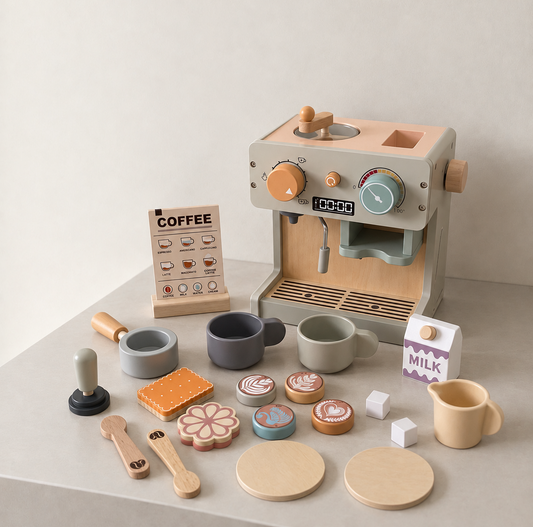 Wooden Coffee Machine