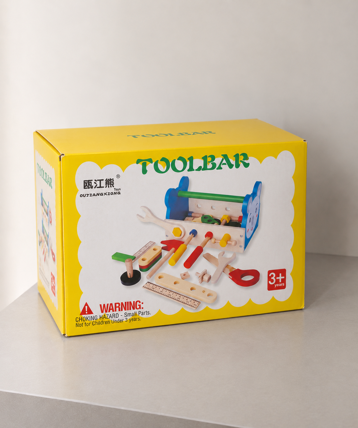 Wooden Tool Set for Kids – Pretend Play Construction Toy