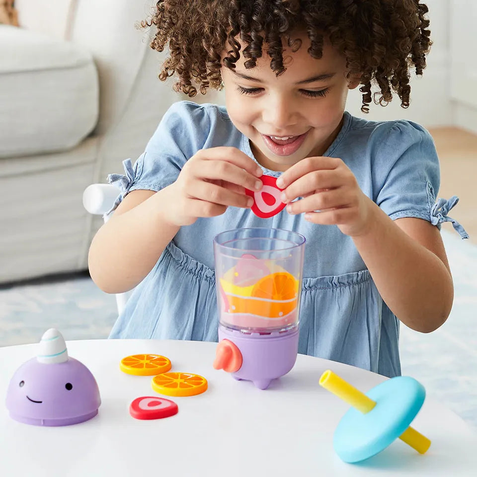 Skip Hop Zoo Shake It Up Smoothie Set – 9-Piece Pretend Play Blender Toy for Kids 2+