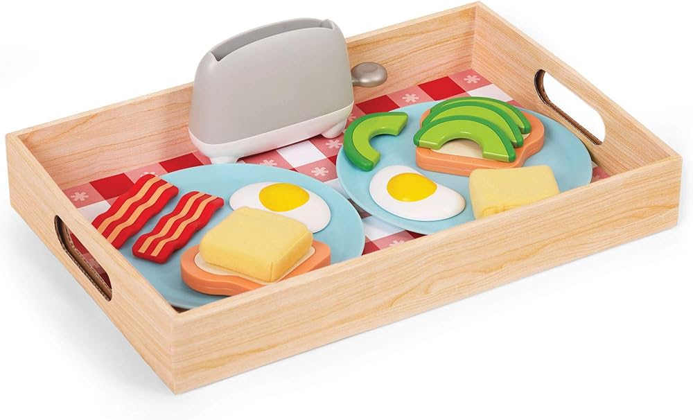 Skip Hop Zoo Let’s Brunch Set – 16-Piece Pretend Play Food Toy for Kids