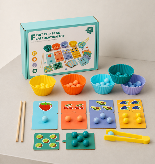 Montessori Counting, Sorting & Color Matching Educational Toy for Kids 36+ Months