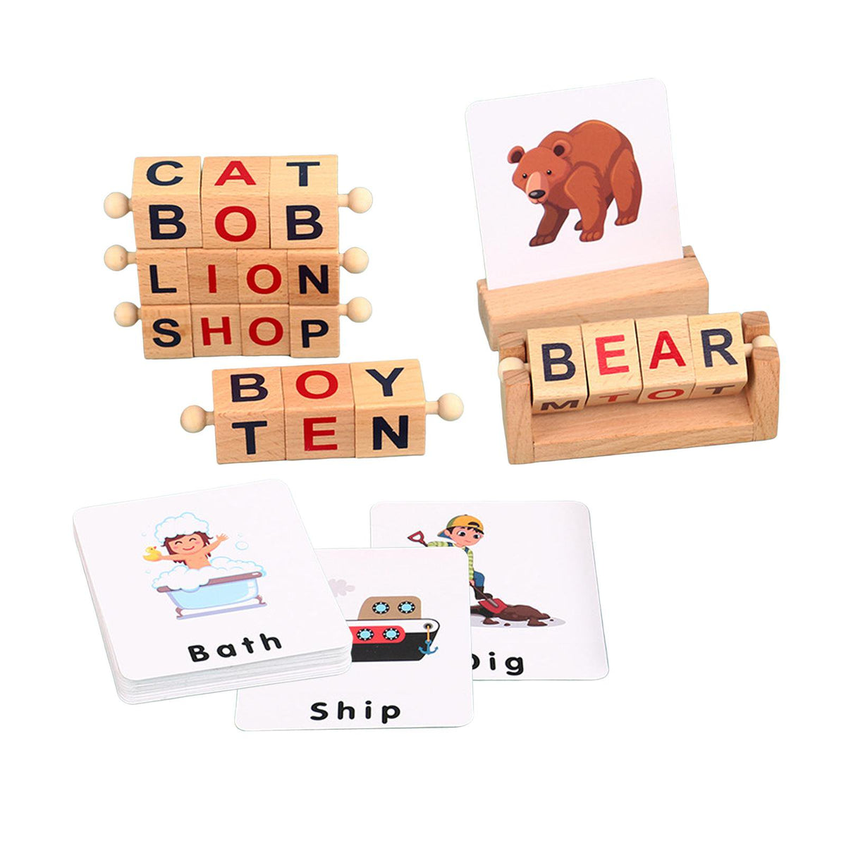 Wooden Spelling Game for Kids