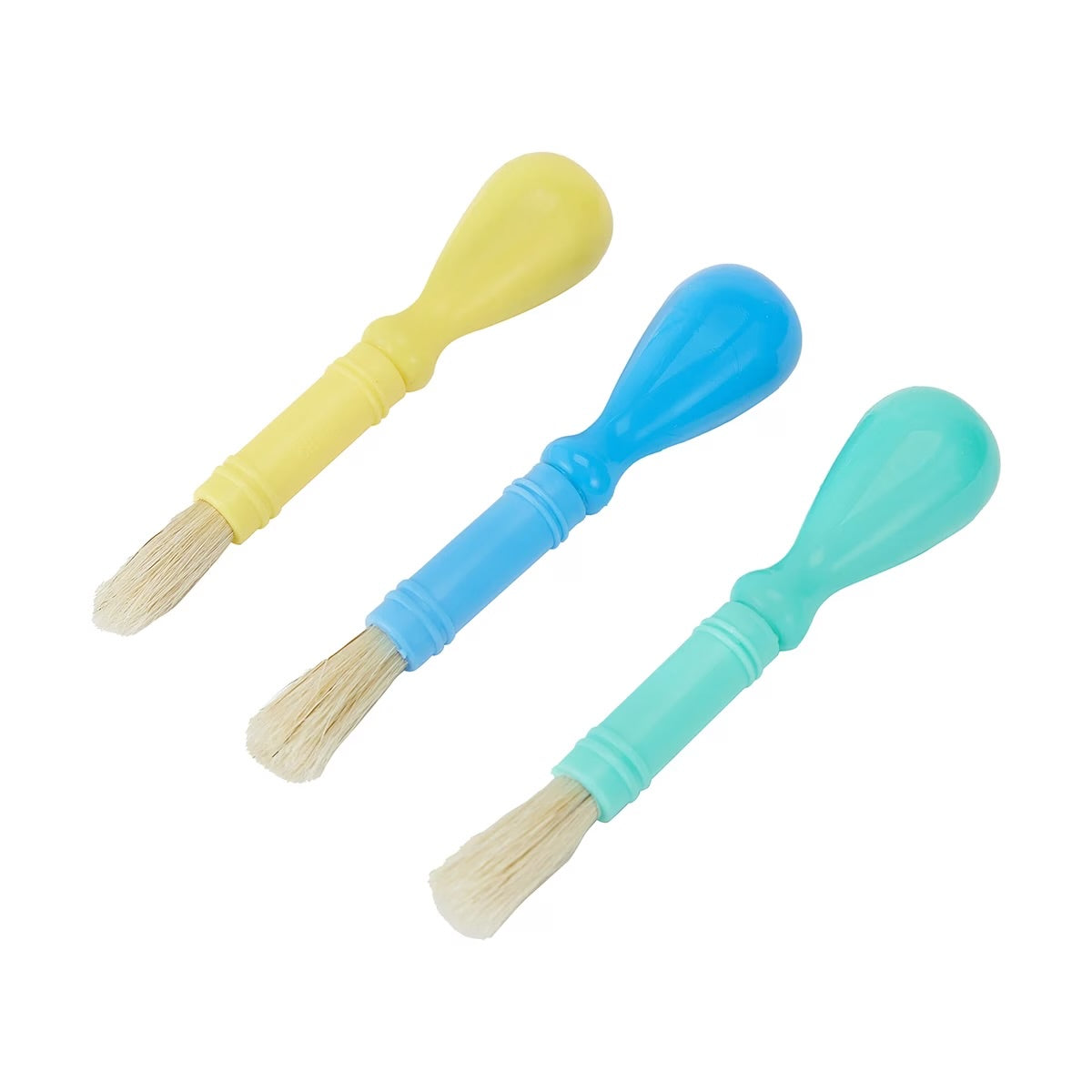 Anko Junior Artist Chubby Paint Brushes – 3 Pack Easy Grip Kids Art Brushes
