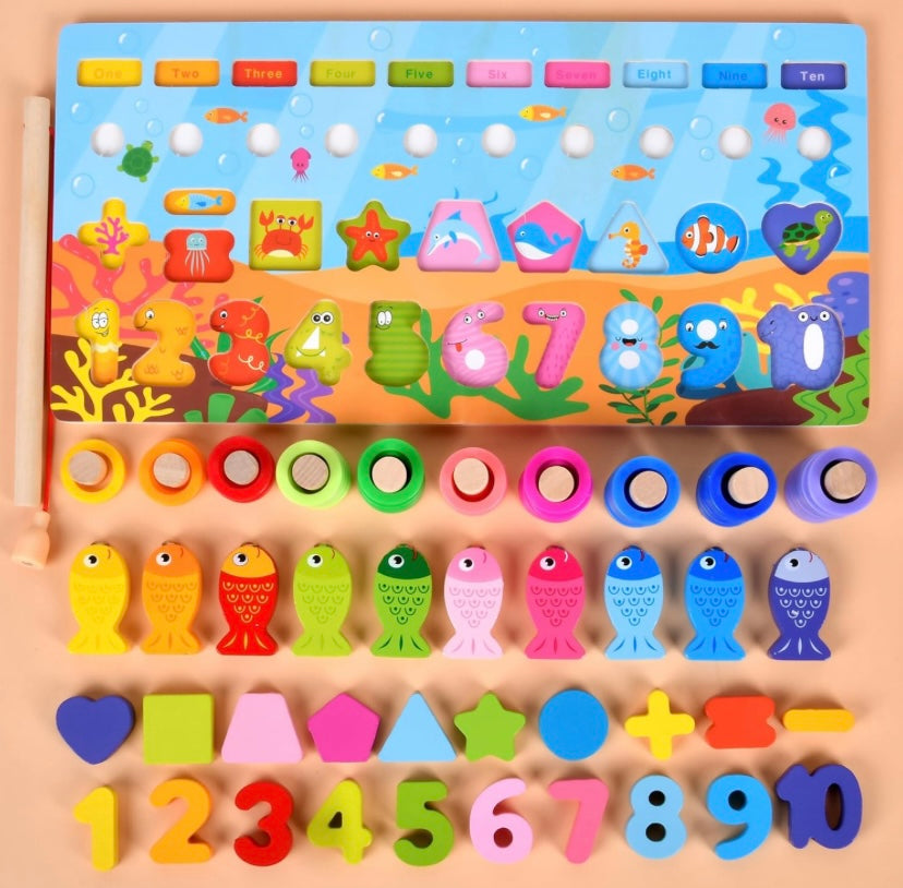 Wooden Learning Montessori Board – Educational Learning Toy for Kids 3+